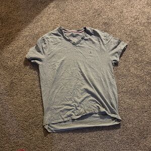 Tommy Hilfiger Heather Gray V-Neck Tee